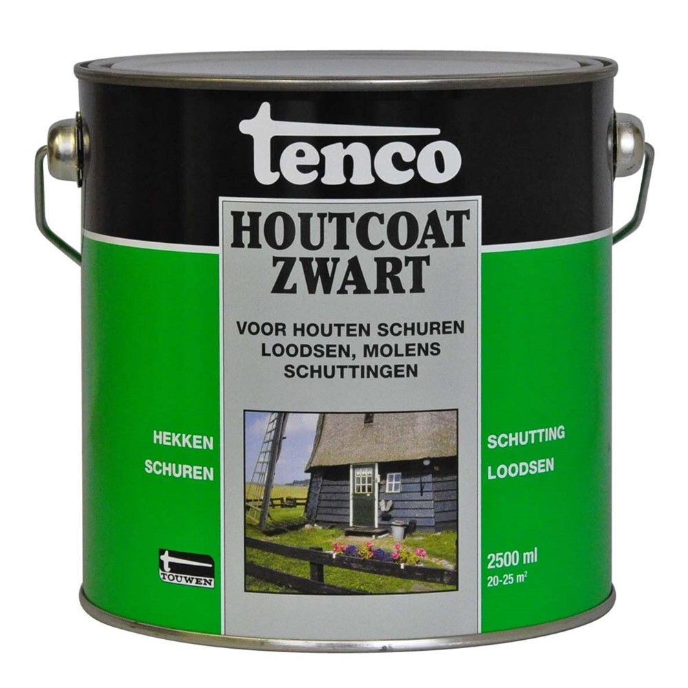 HOUTCOAT ZWART 2,5 LTR
