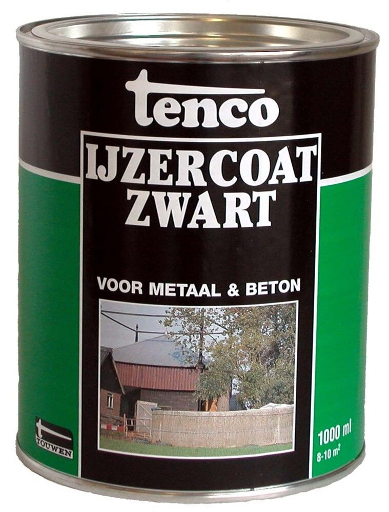IJZERCOAT ZWART 1 LTR