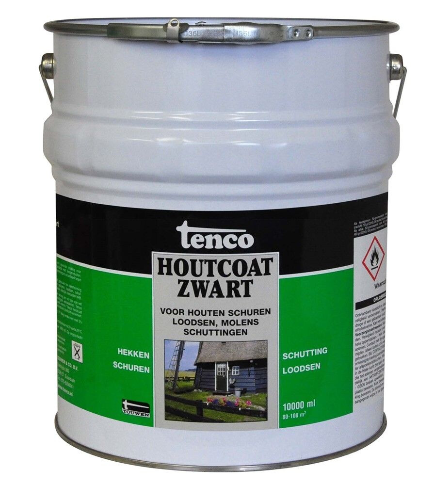 HOUTCOAT ZWART 10 LTR