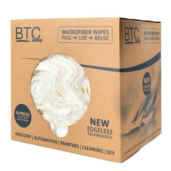 LINE BLUE MICROFIBER WIPES BOX 50ST