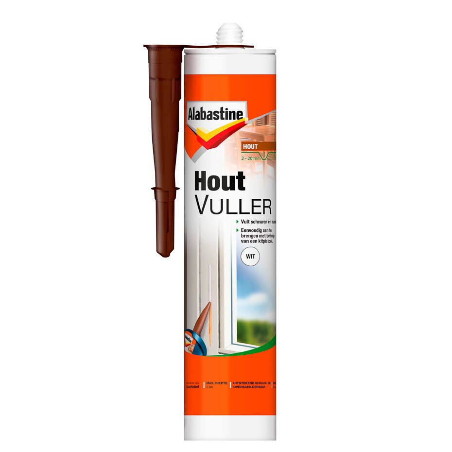 HOUT VULLER WIT 485 GRAM