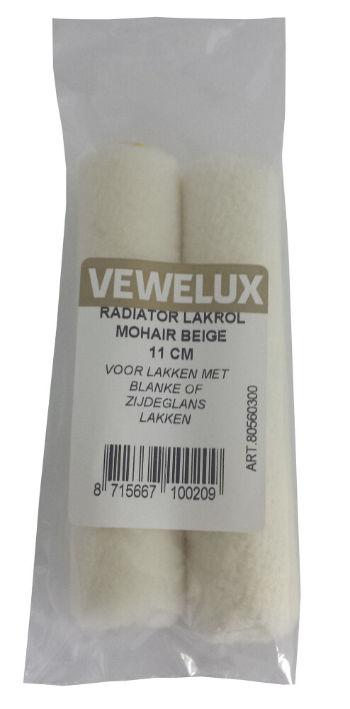 RADIATOR LAKROL MOHAIR BEIGE 11CM 2 ST