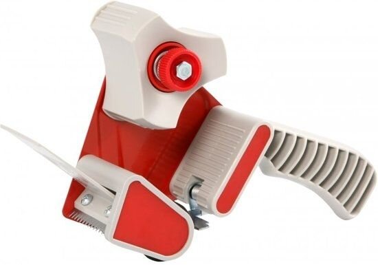 TAPE DISPENSER ROOD MET REM