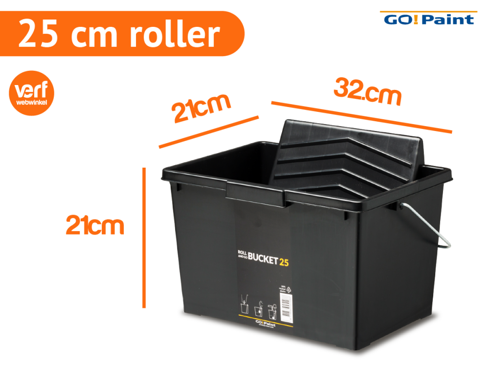 ROLL AND GO BUCKET 25 ZWART