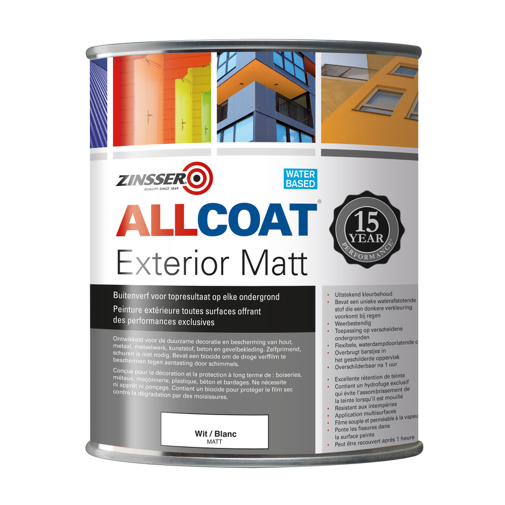 ZINSSER ALLCOAT BS TR EXTERIOR MAT 1LTR