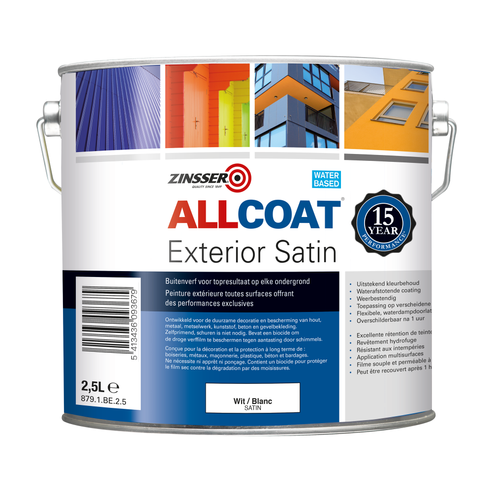 ZINSSER ALLCOAT BS D EXTERIORSATIN 2.5L
