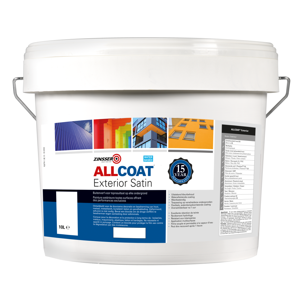 ZINSSER ALLCOAT BS P EXTERIOR SATIN 10L