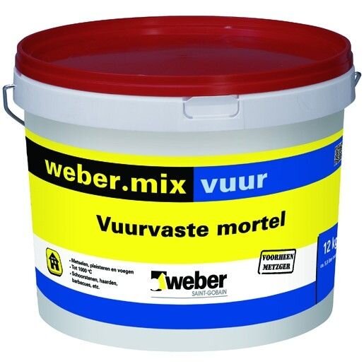 MIX VUUR VUURVASTEMORTEL 12 KG
