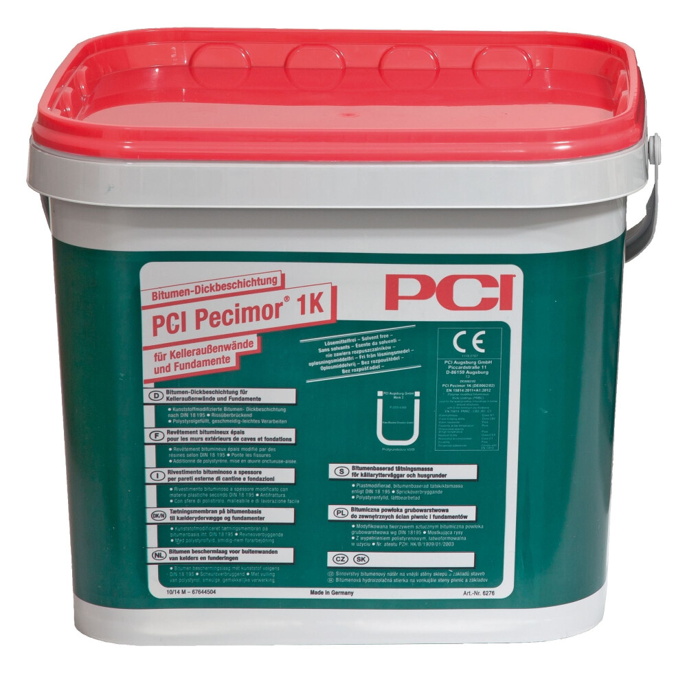 PECIMOR 1K 10 LTR BITUMEN BESCHERMLAAG