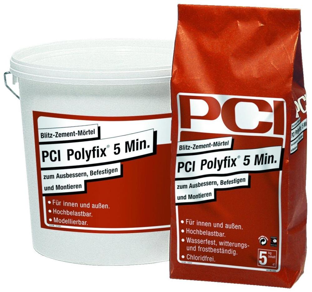 POLYFIX 5 MIN 15 KG GRIJS