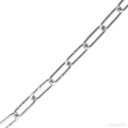 VOETKETTING 3,0 X 26 X 12MM GLAD VERZINKT