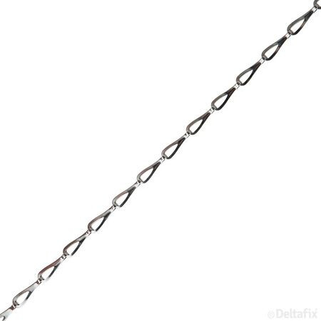 PATENTKETTING MESSING VERCHROOMD 0,35 X 12,5MM
