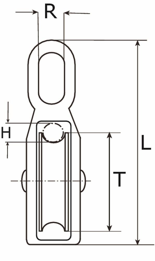 BORGVEER ENKEL 4MM VERZINKT