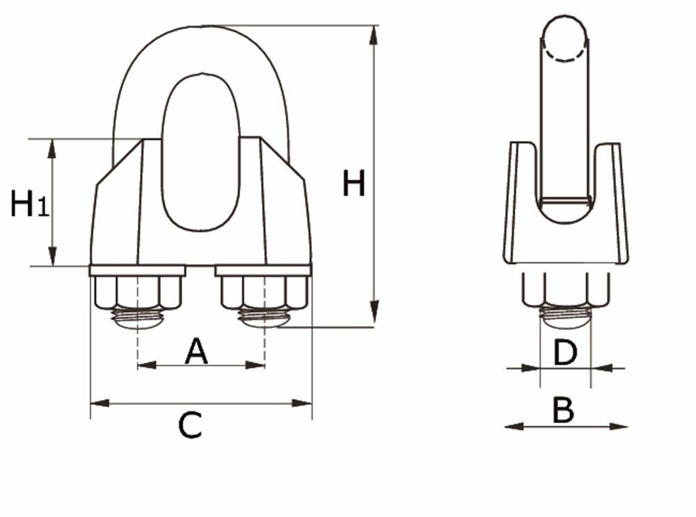 STAALDRAADKLEM 4MM RVS AISI 316