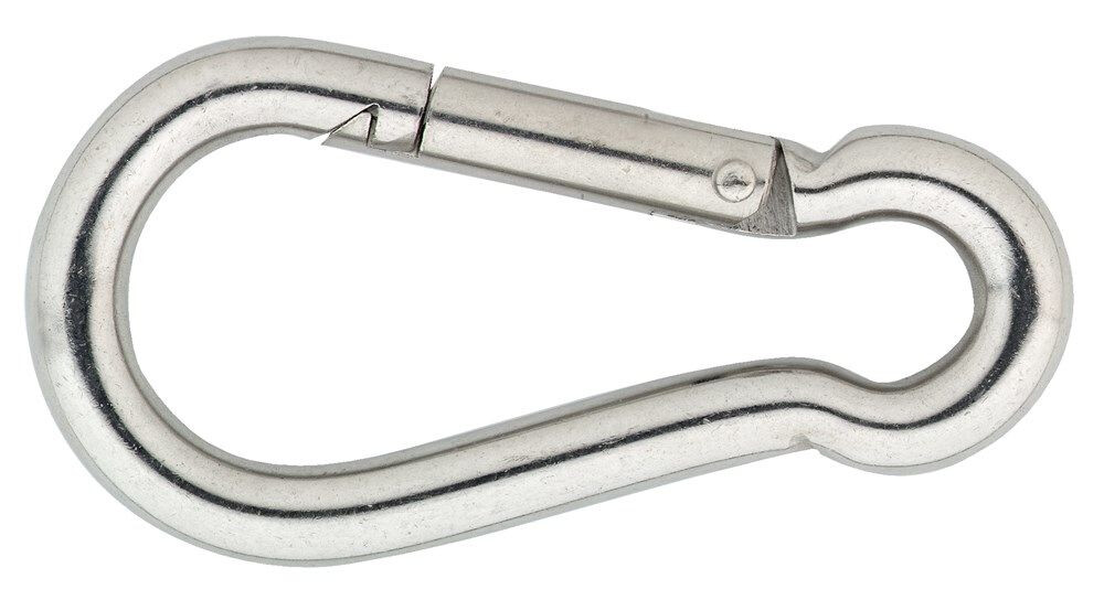 KARABIJNHAAK 40 X 4MM RVS 316