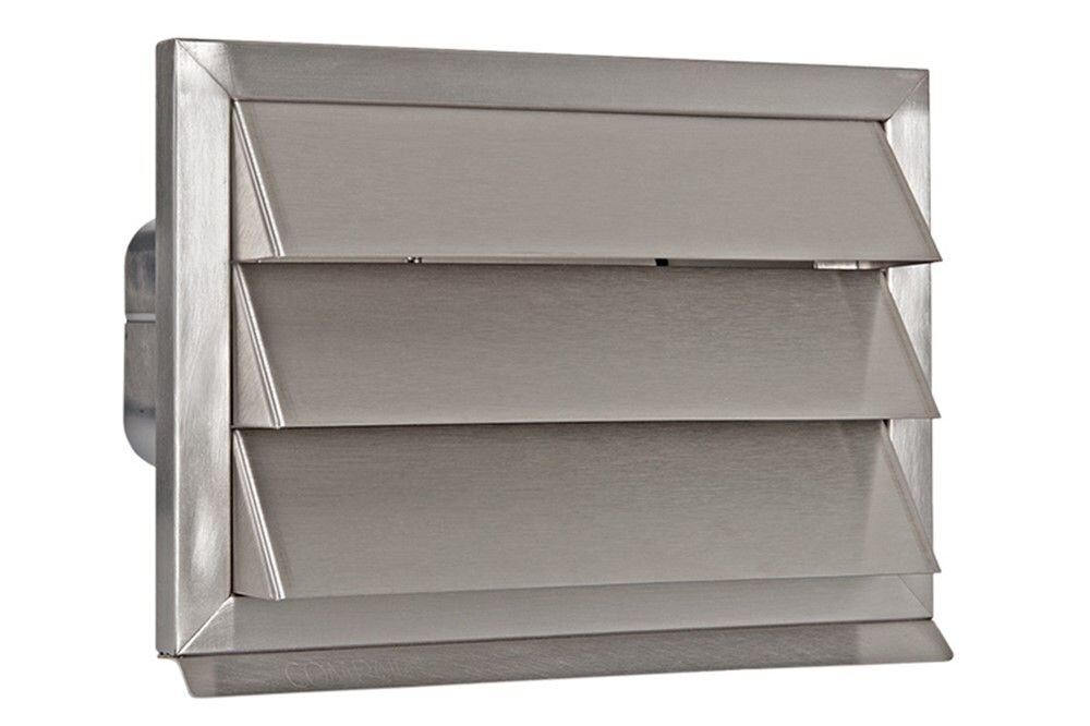 RVS BUITENROOSTER 169 X 77MM VASTE LAMELLEN