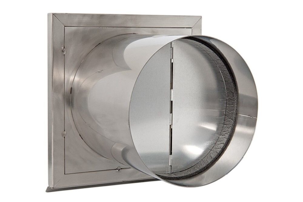 RVS BUITENROOSTER 150MM VASTE LAMELLEN