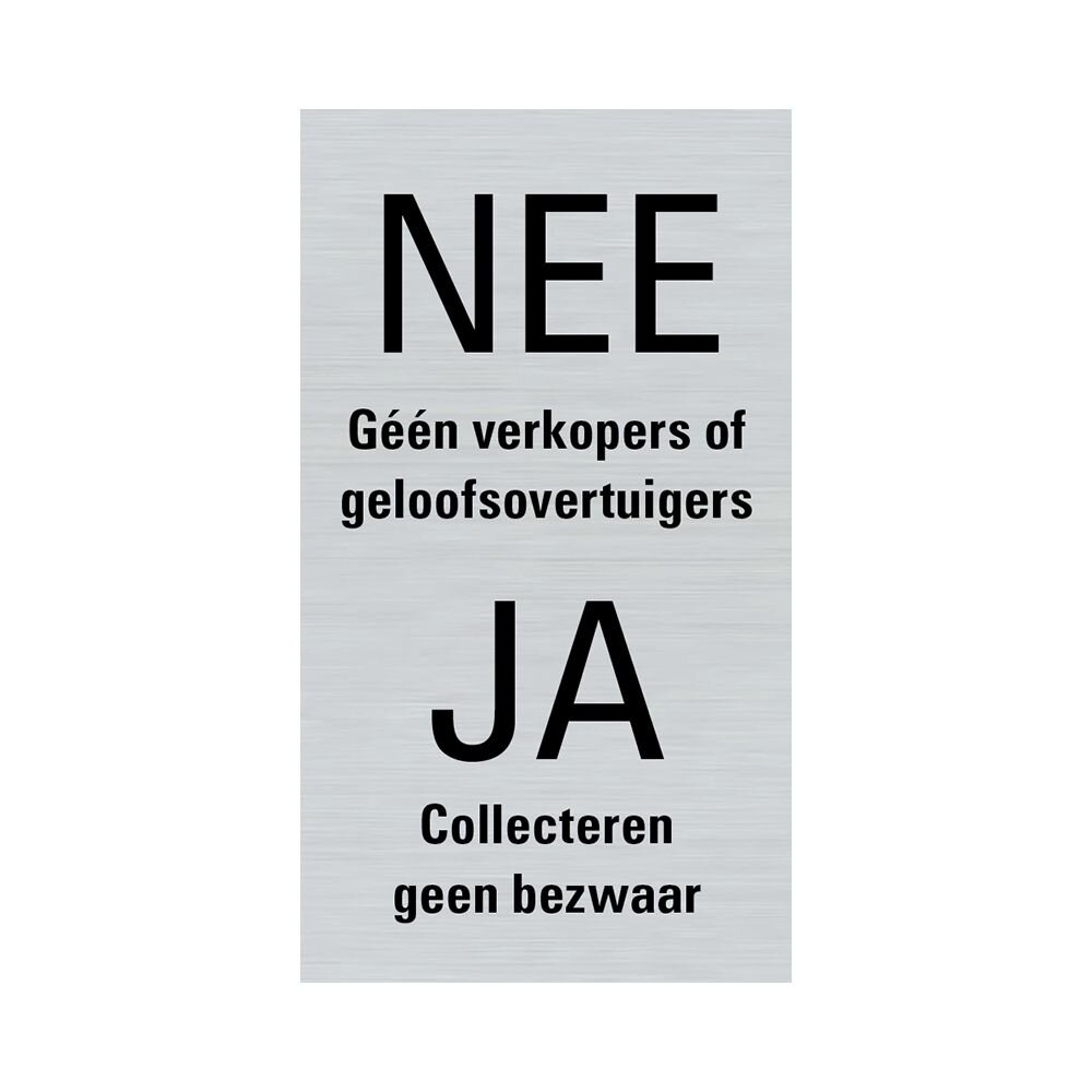 BORD ALULOOK NEE JA COLLECTEREN ZWART
