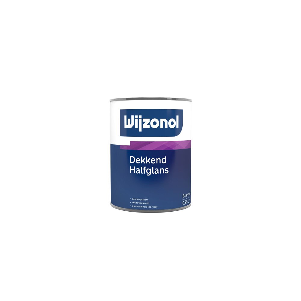 ALKYD DEKKEND HALFGLANS BASIS WIT 1 LTR