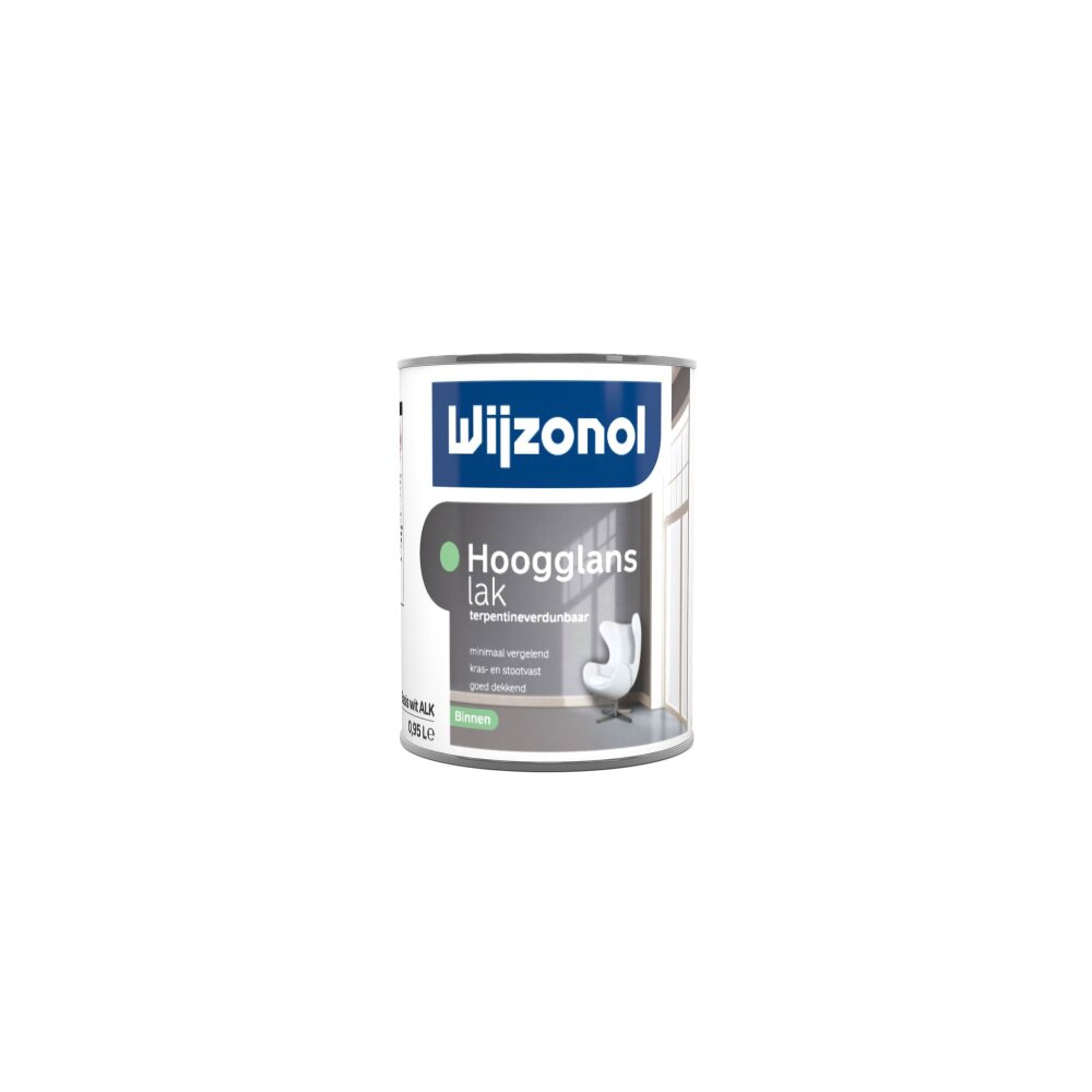 INTERIEUR HOOGGLANS LAK BASIS WIT 0,5 LTR