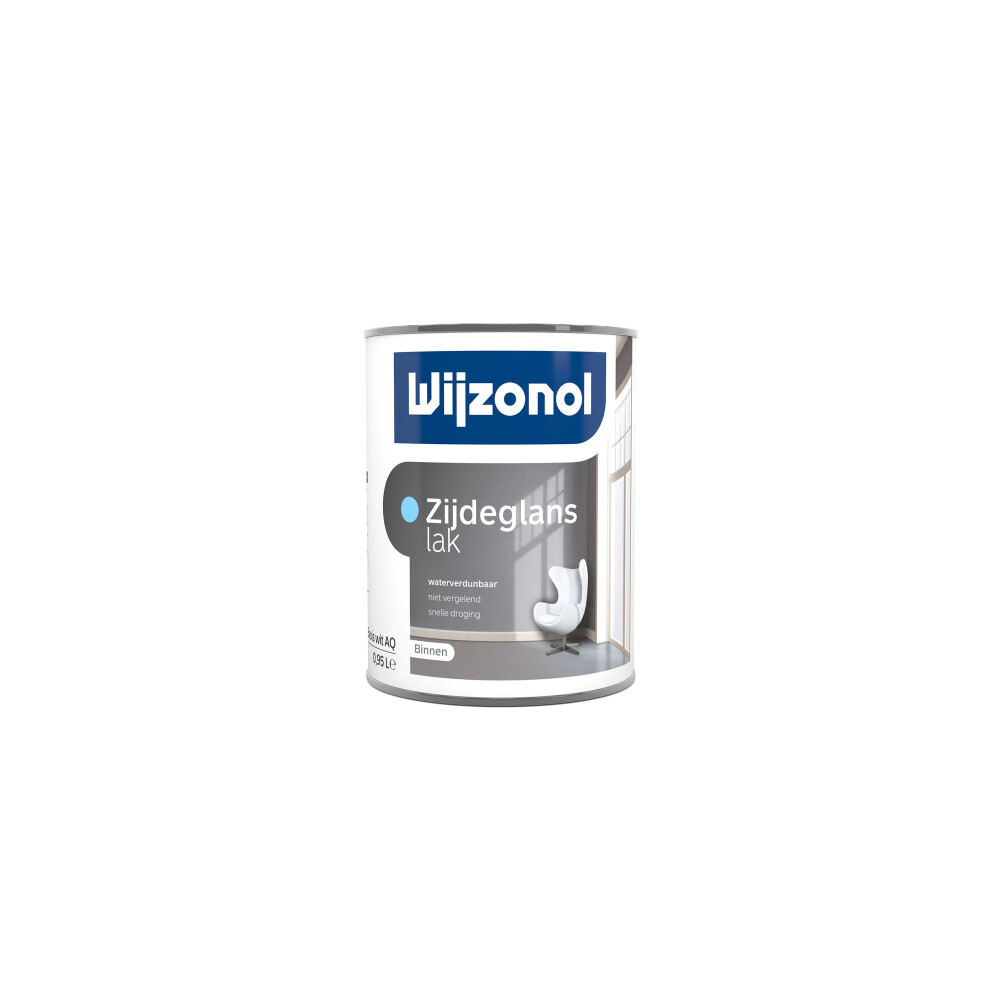 INTERIEURVERF ZIJDEGLANS BASIS WIT 1 LTR