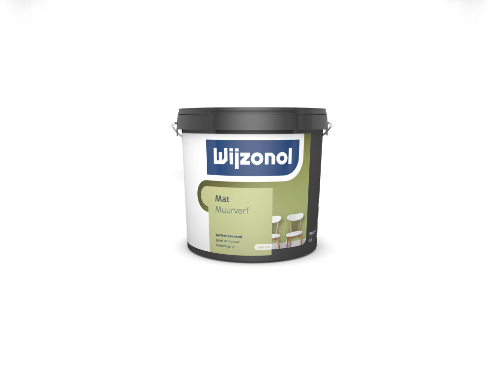 MUURVERF MAT BASIS WIT 10 LTR