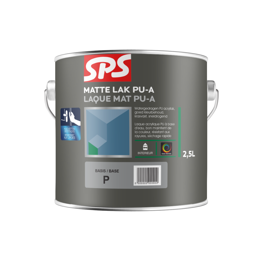 MATTE LAK PU-A RAL 9010 2,5 LTR