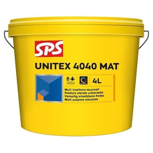 UNITEX 4040 MAT WIT-BLANC 4LTR