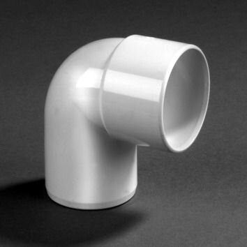 PVC LIJM BOCHT 32MM 90° MOF/SPIE WIT