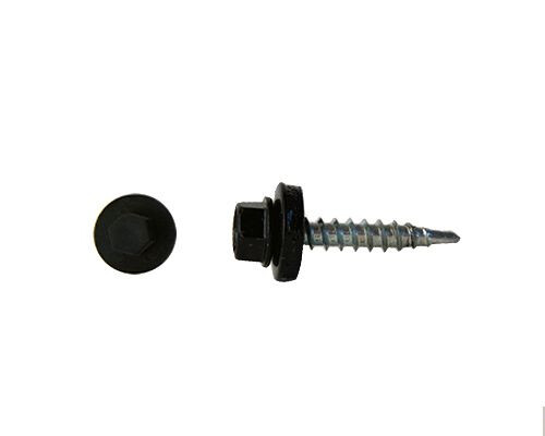 DAKPANPROFIELPLAATSCHROEF 80MM ZWART