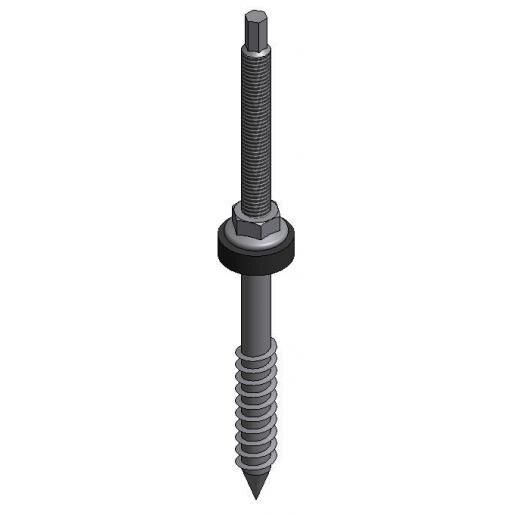 STOKSCHROEF RVS M10 X 250MM CT