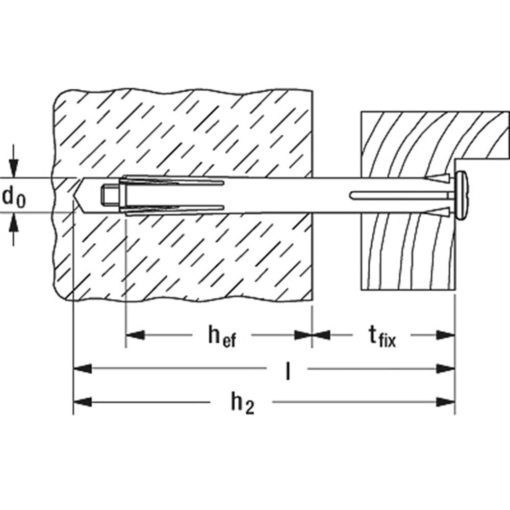 KOZIJNPLUG 10 X 152MM
