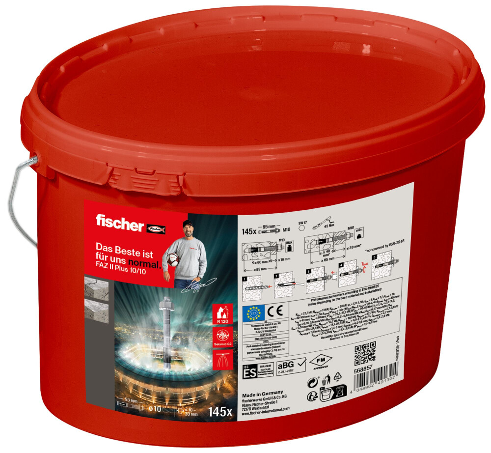 FISCHER DOORSTEEKANKER FAZ II PLUS 10/10