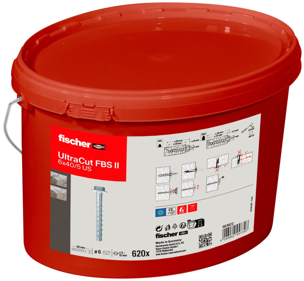 FISCHER BETONSCHROEF FBS II 6X40 US