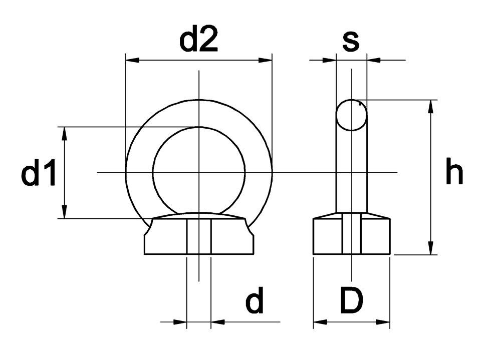 OOGMOER DIN 582 VZ M8