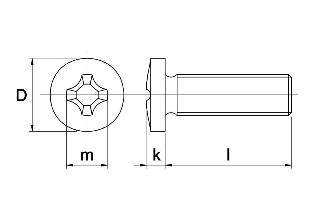 METAALSCHROEF BCK VZ DIN 7985 5X30..
