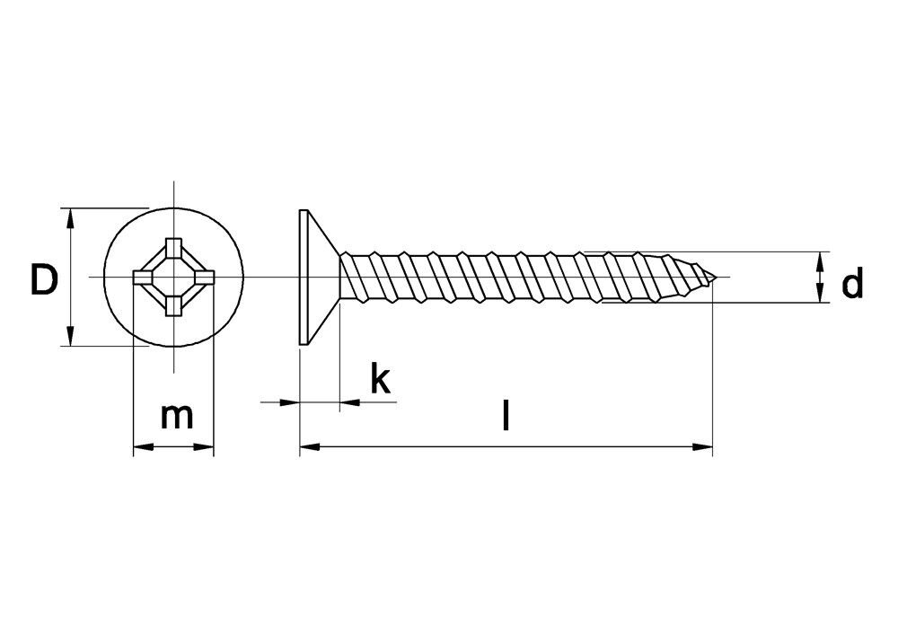 ZELFTAPPENDE PLAATSCHROEF VK VZ 4.2X19