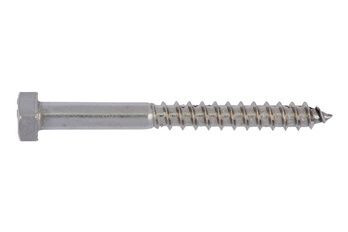 HOUTDRAADBOUT DIN 571 RVS A2 8X50