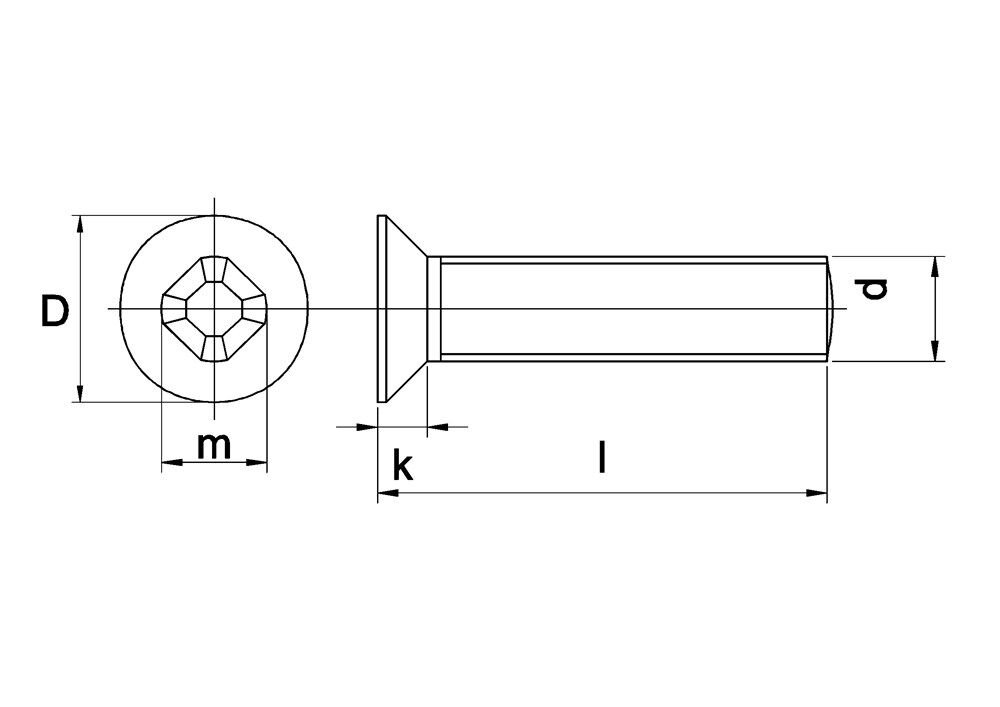 METAALSCHROEF VK PH DIN 965 RVS M4X25