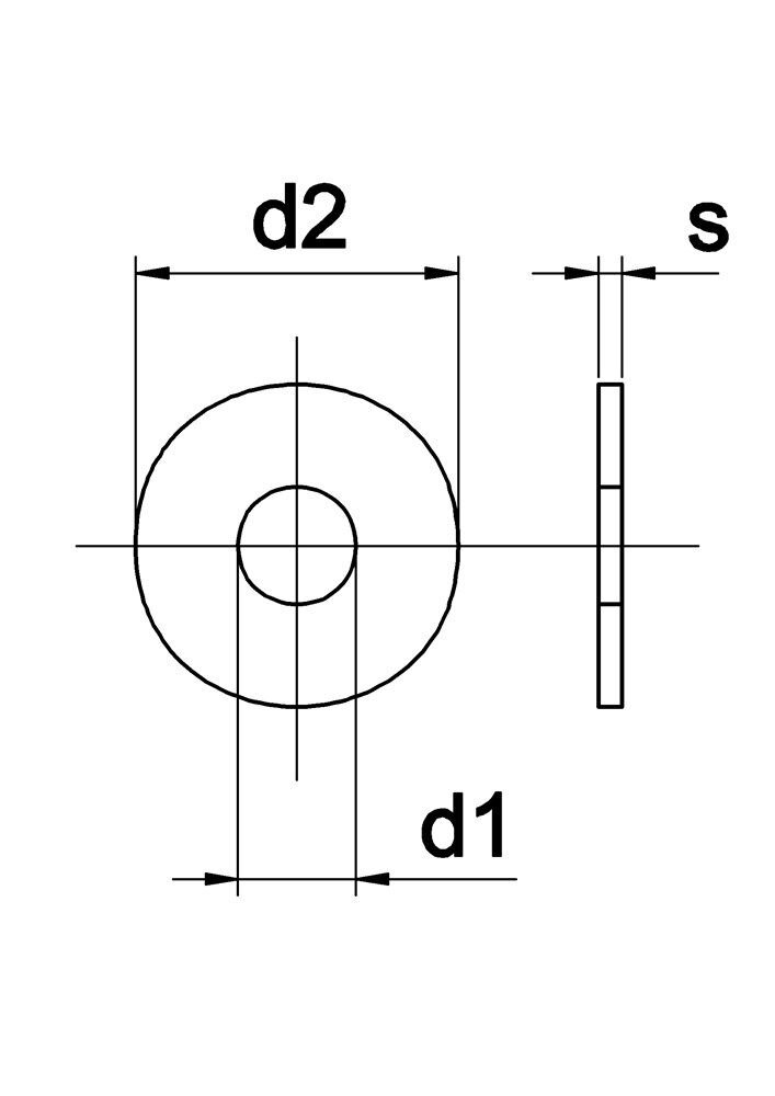 CARROSSERIERING DIN 9021 RVS A2 M8