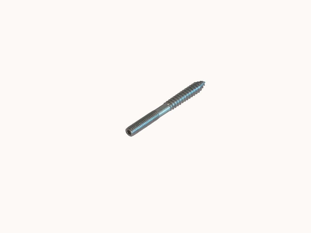 STOKEIND VERZ. ZONDER SLEUTELVLAK M 4 X 30MM