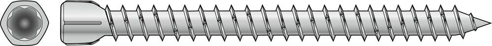 KOZIJNSCHROEF VOOR HOUT PSZ 7,5 X 182MM