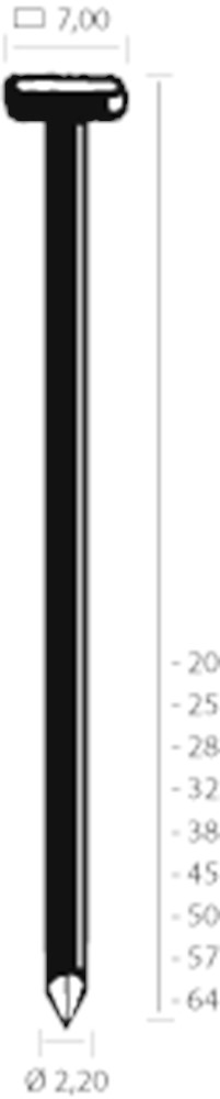 T-NAGEL 2,2 X 64MM RVS T-64AR-Q (1000 ST)