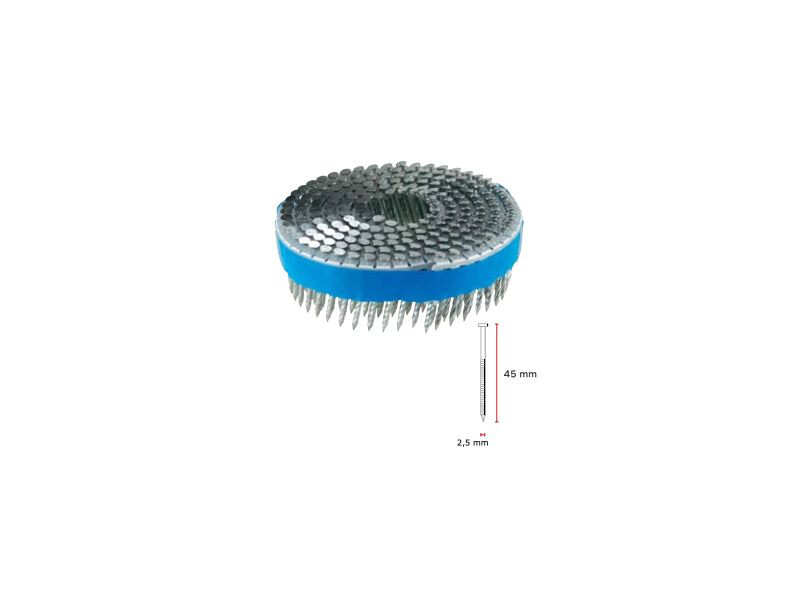 NAGEL OP ROL 2,5 X 45MM RVS