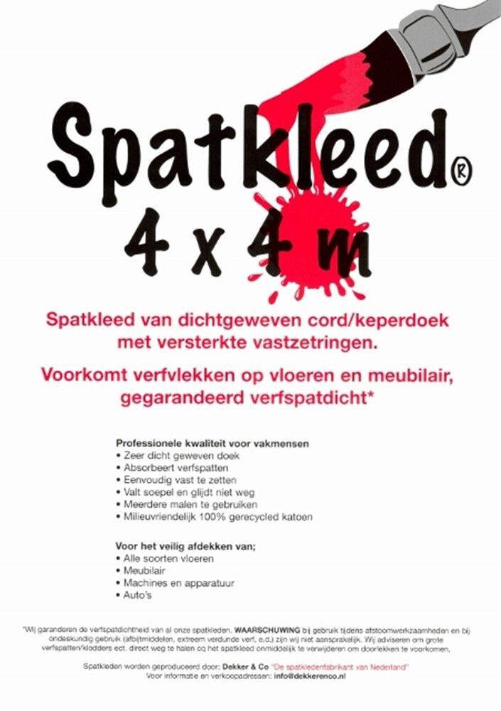 SPATKLEED VATTEX 1 X 10 MTR