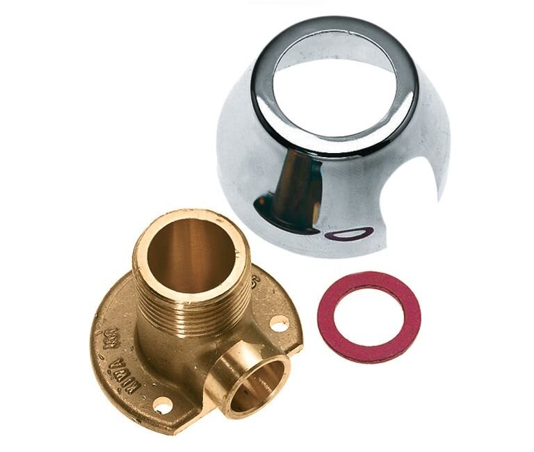 MUURPLAAT + ROZET 3/4" X 15 MM.