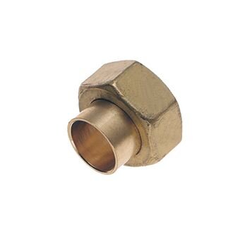 MESSING HALVE KOPPELING VOOR STOPKRAAN 1" X 22MM