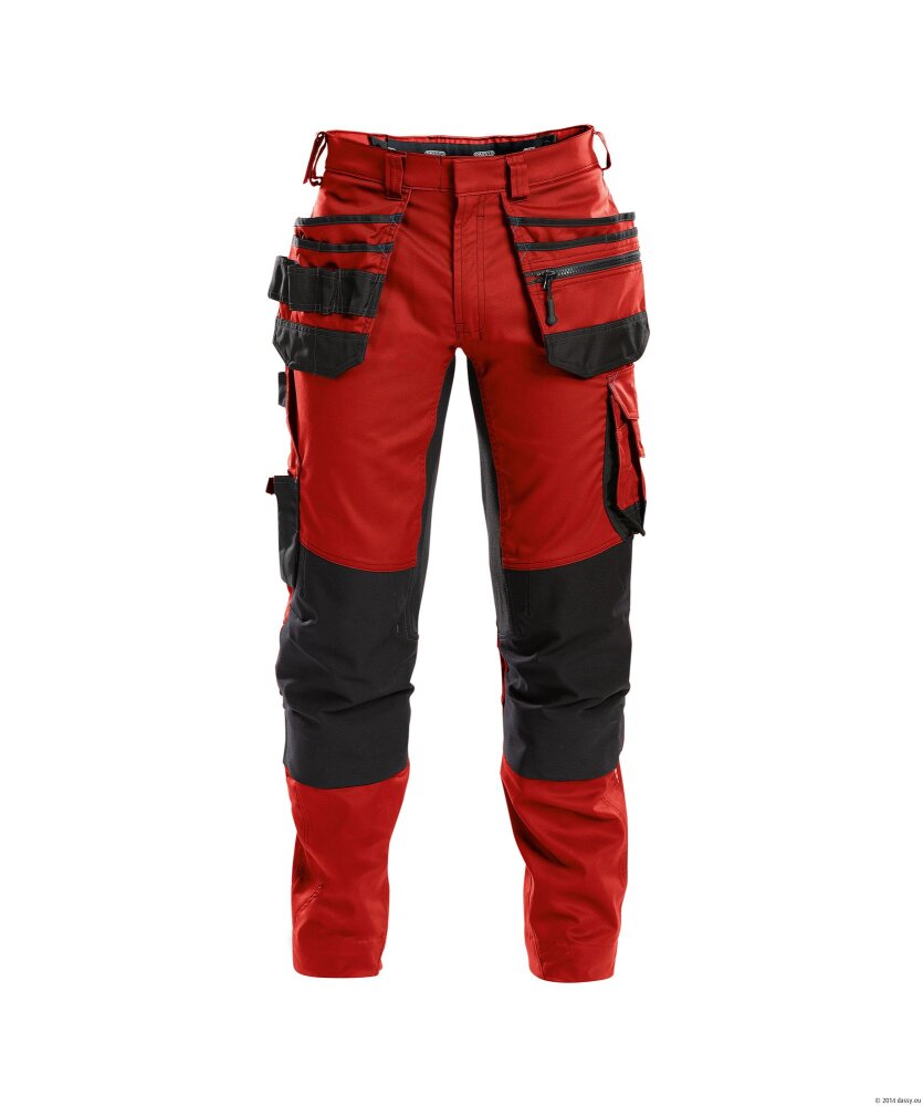 BROEK FLUX PESCO41 (245 GR) ROOD/ZWART 53