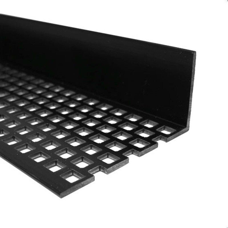 HOEKPROFIEL GEPERFOREERD 50 X 30 X 2MM ZWART