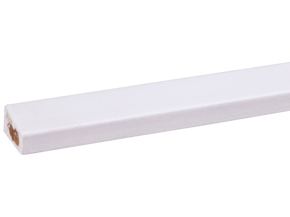 GLASLAT HARDHOUT GEGROND 21X23MM WIT 270CM